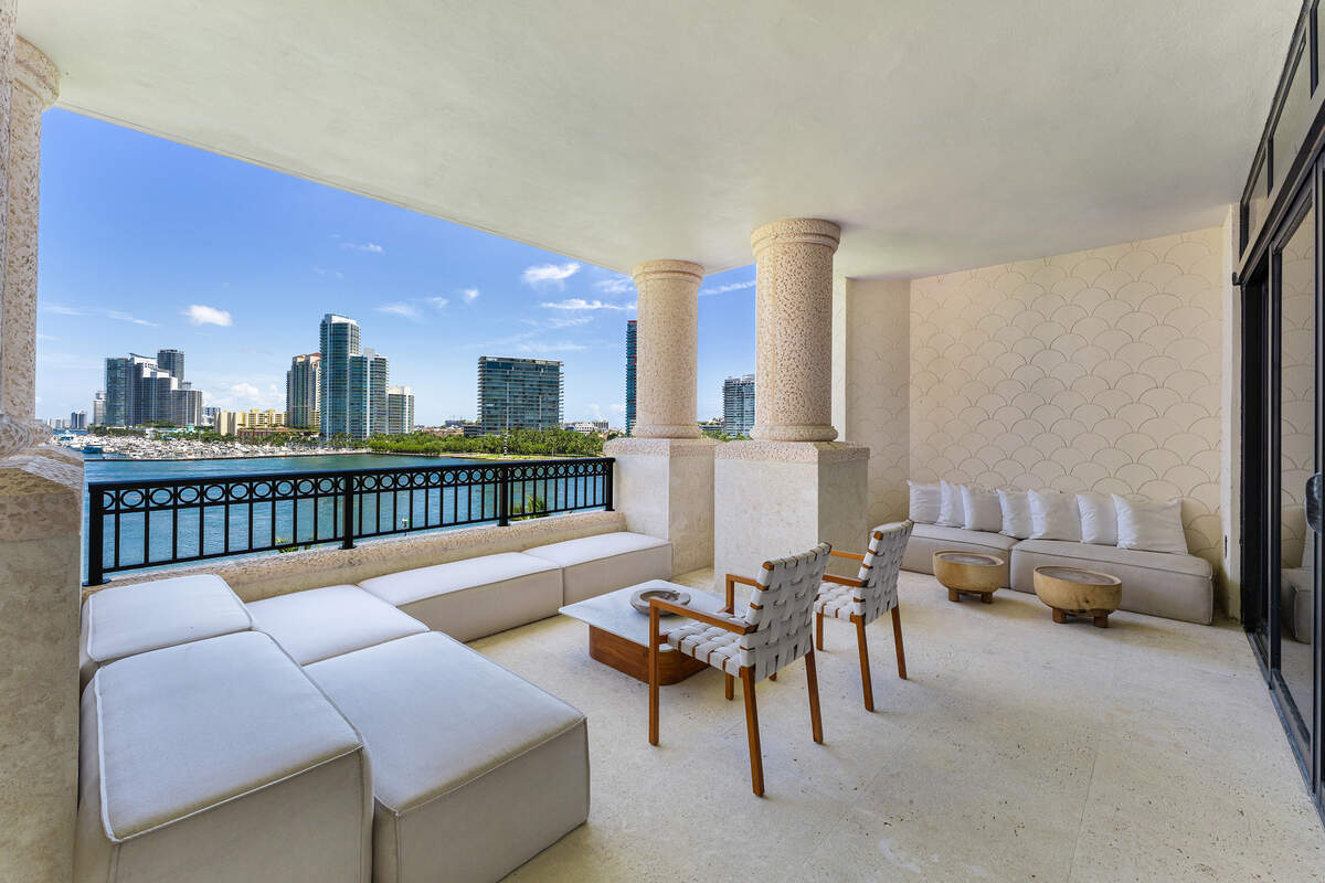 The condo has nearly 2,500 square feet of outdoor terrace space.